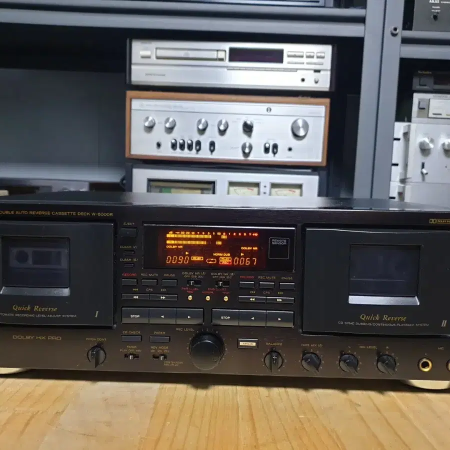 티악 더블 카세트데크 TEAC W-6000R (1)