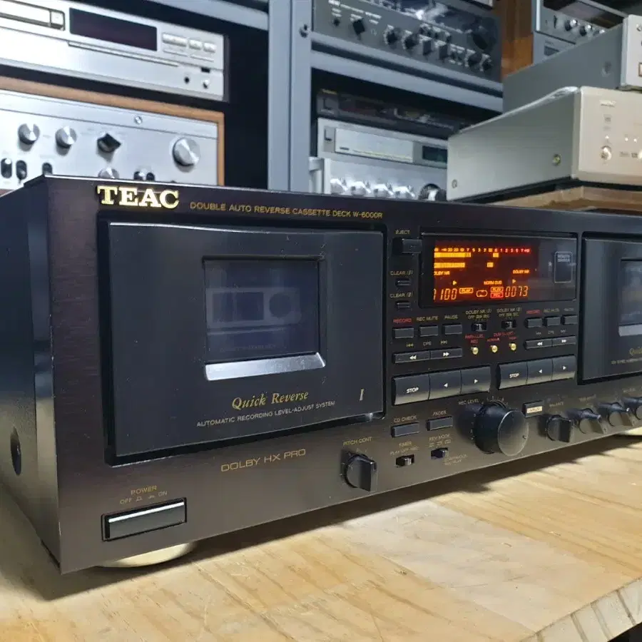 티악 더블 카세트데크 TEAC W-6000R (1)