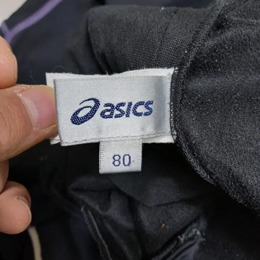 30 asics 여성용 약기모 스판 트레이닝하의 블랙 30-949