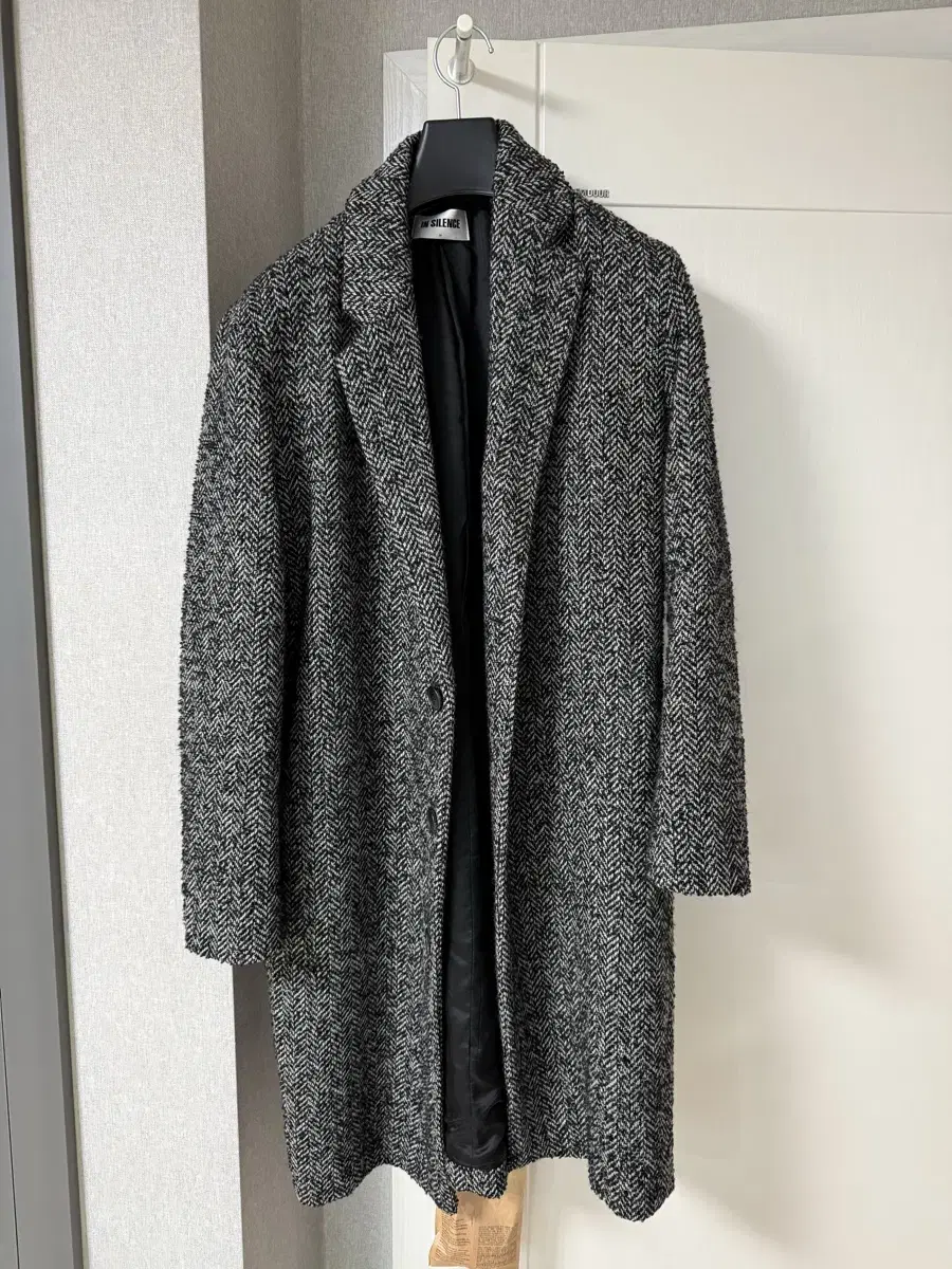 Insilence Herringbone Wool Coat