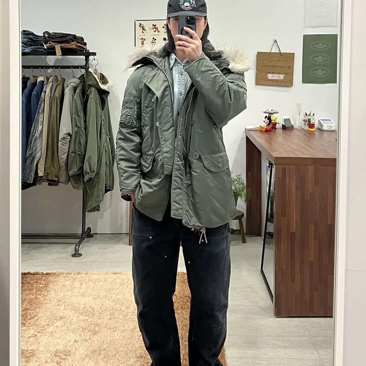 80-90s Alpha Industries 알파인더스트리 N-3B 파카