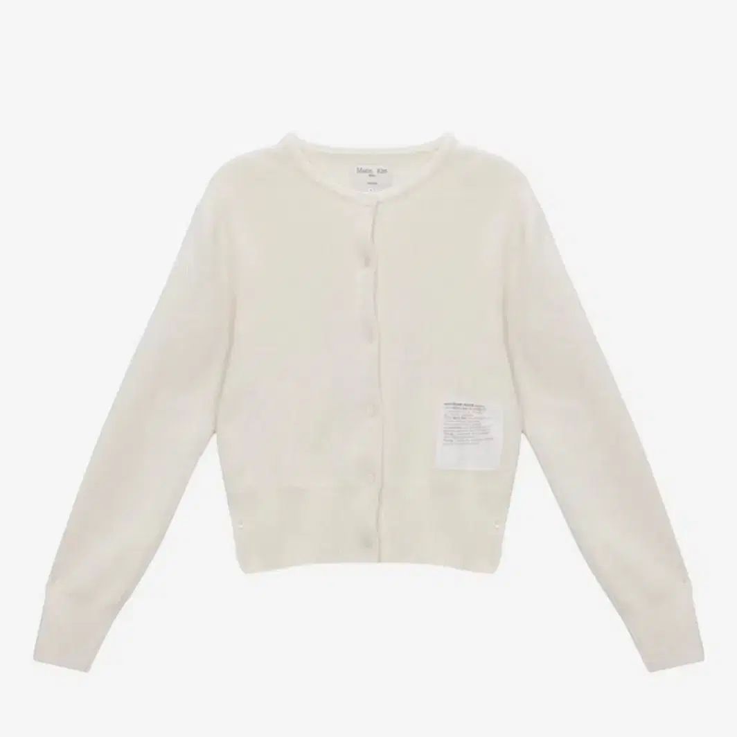 마뗑킴 typo patch cardigan ivory