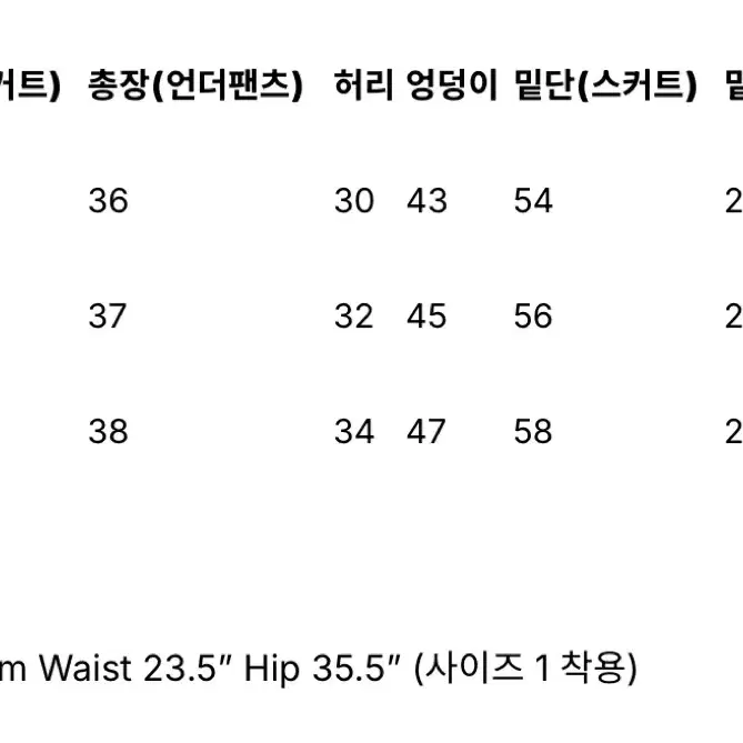 아비에무아 발레리나 플리츠 스커트팬츠(사이즈1)