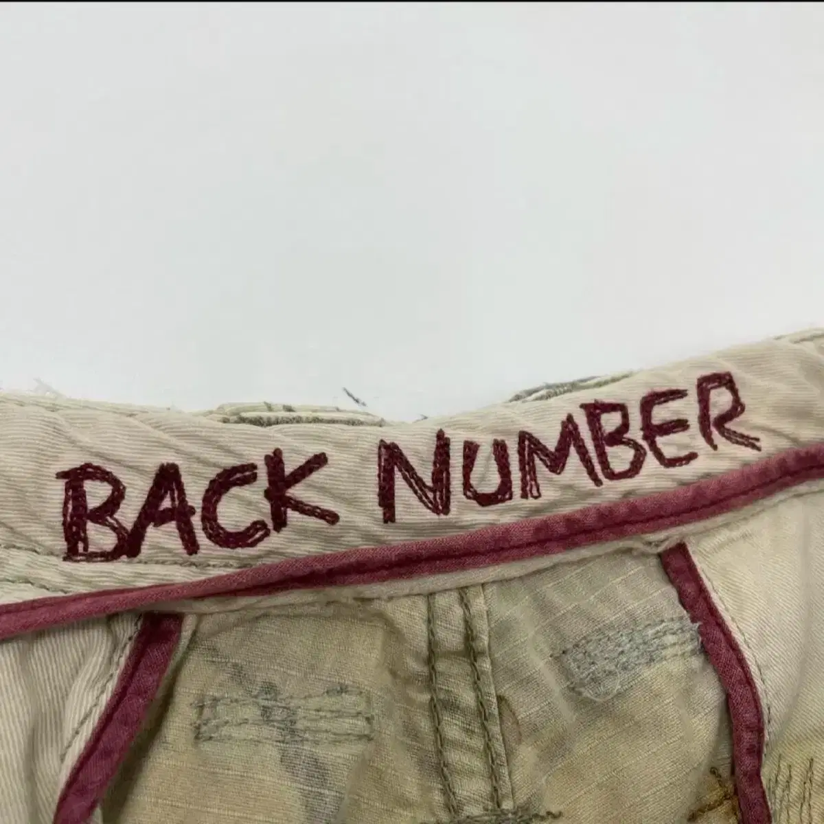 BACK NUMBER 밀리터리 카고팬츠