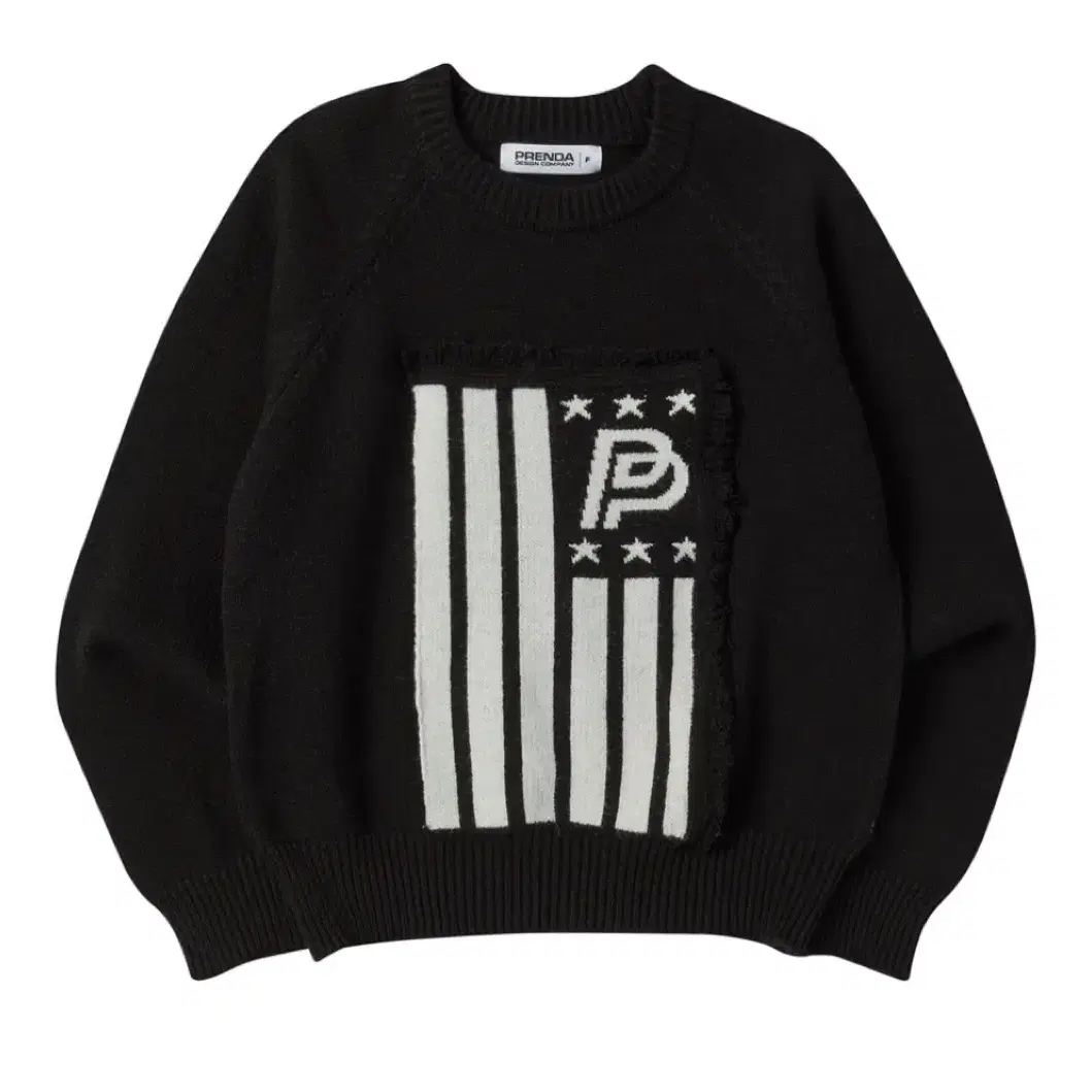 미개봉) 프렌다 FRINGE KNIT BLACK 니트 무신사 에이블리