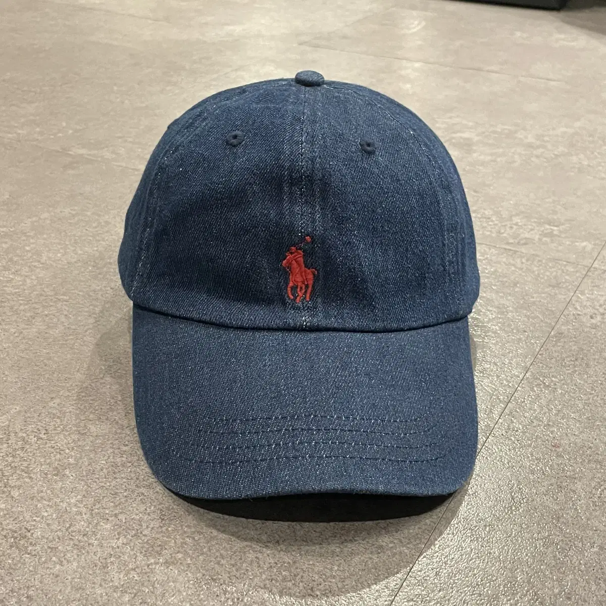 POLO ralphlauren 폴로 랄프로렌 자수로고 볼캡 데님 생지 청