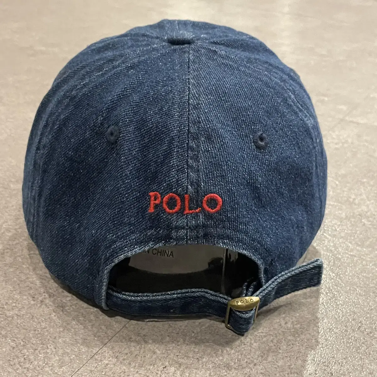 POLO ralphlauren 폴로 랄프로렌 자수로고 볼캡 데님 생지 청