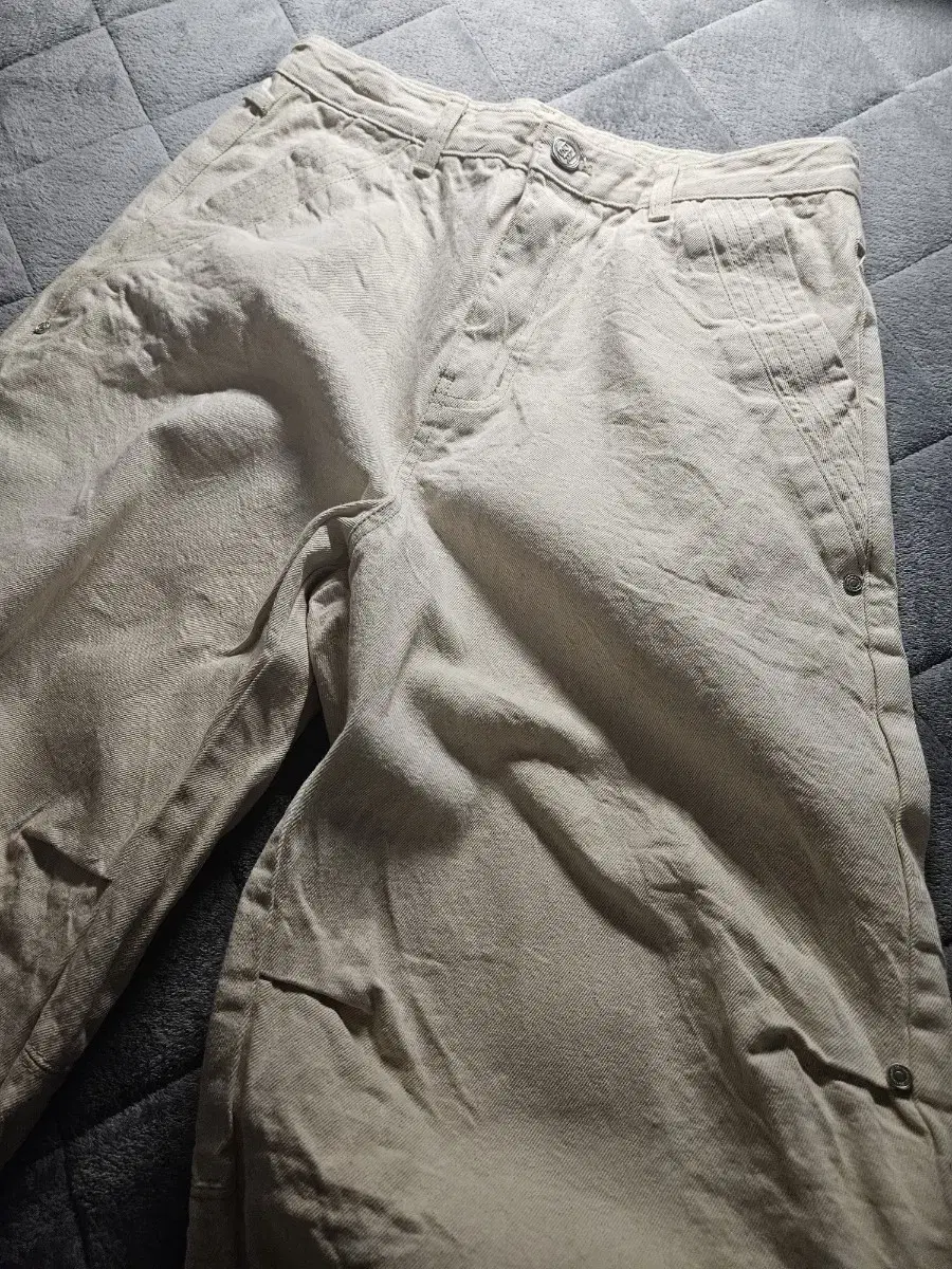 DNSR Parachute Wide Denim Cream