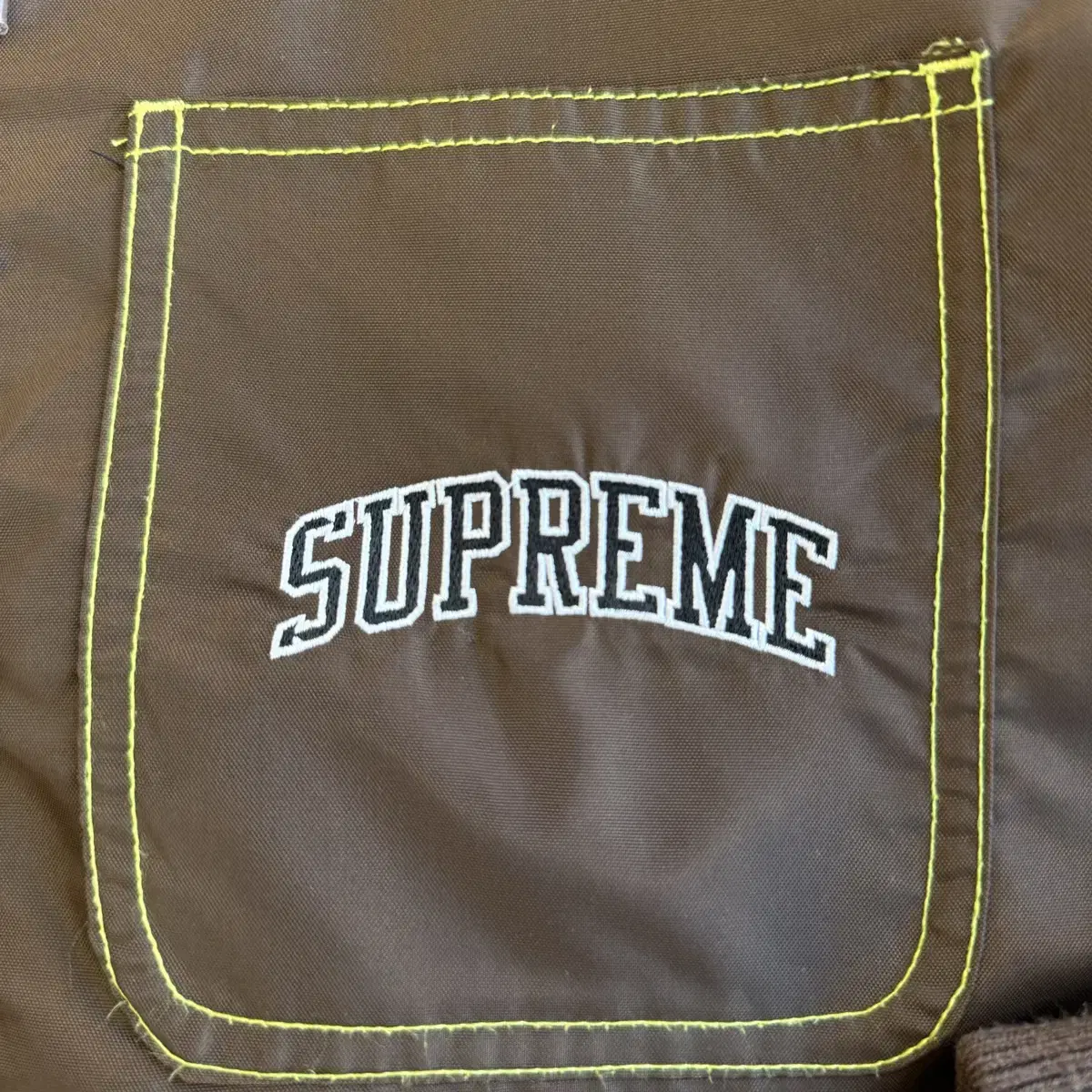 Supreme  슈프림 라인드 나일론 쉐르파 자켓