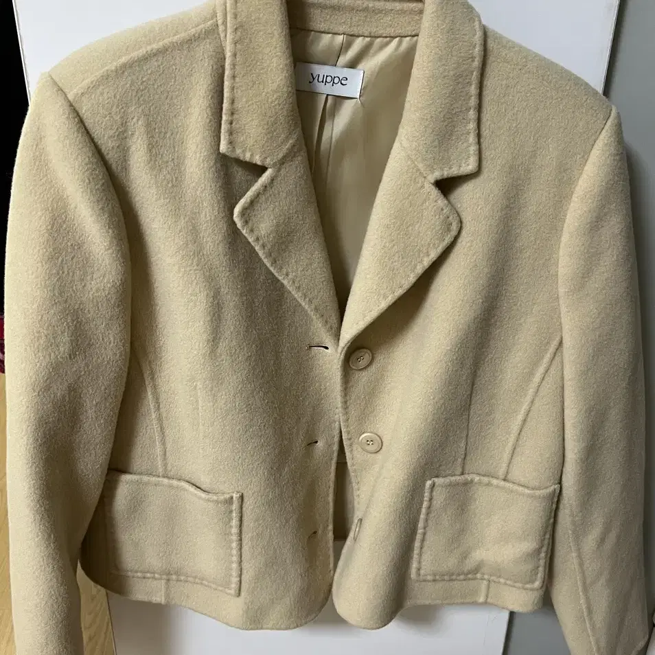 엽페 LINE HANDMADE JACKET_YELLOW 겨울자켓