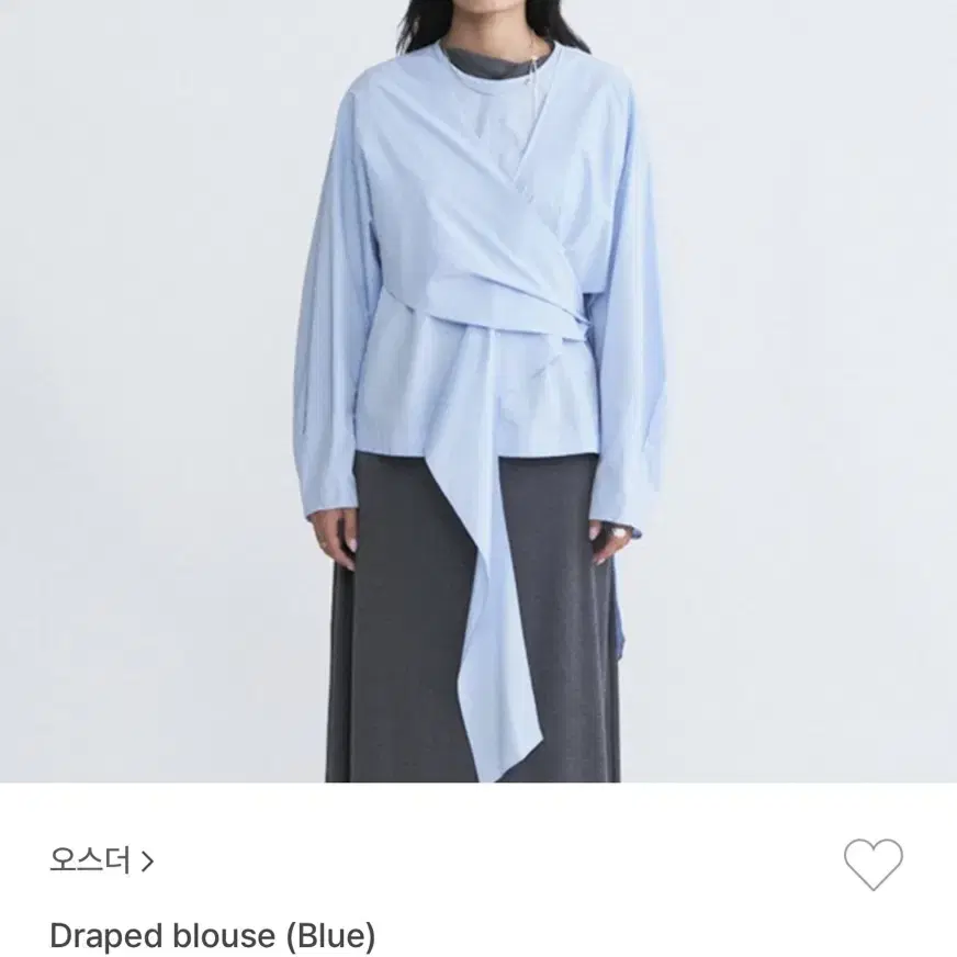 오스더 osthe drape blouse 드레이프 블라우스