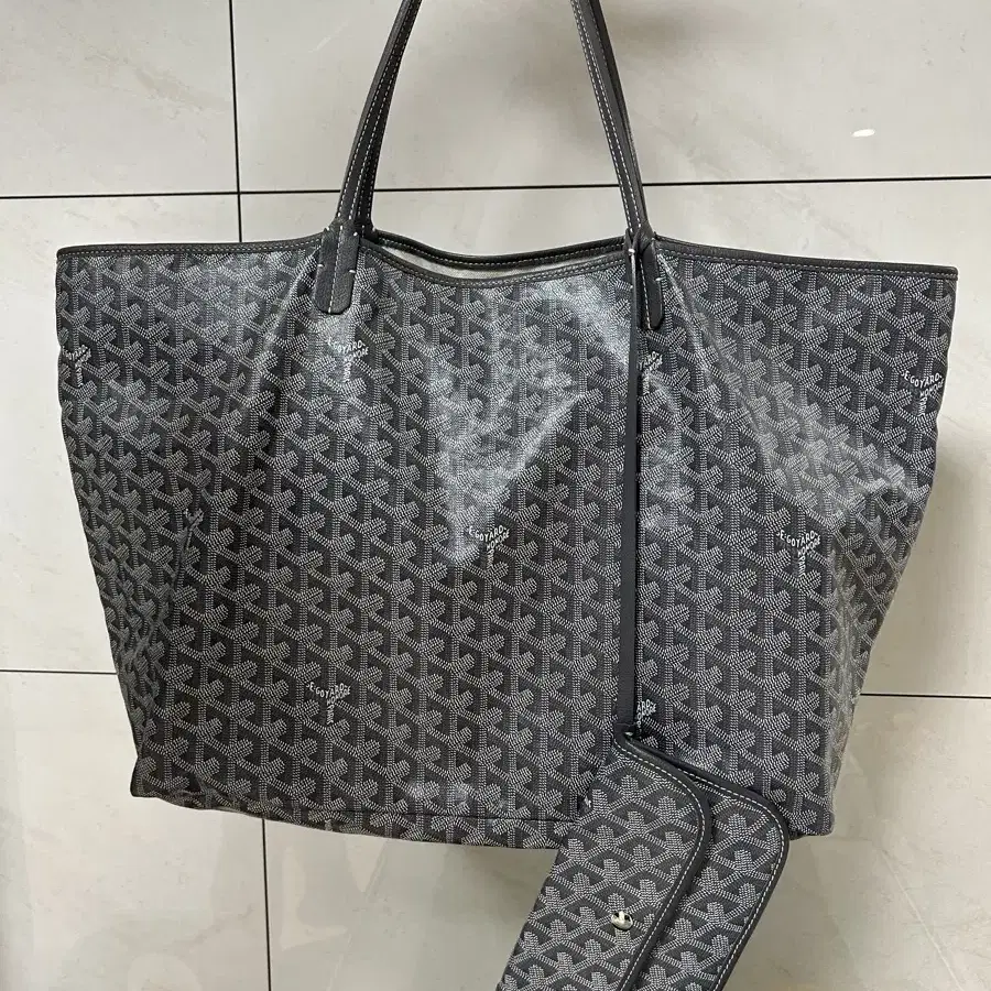 고야드 생루이백 GM 그레이.명품빅백.명품기저귀가방.GOYARD