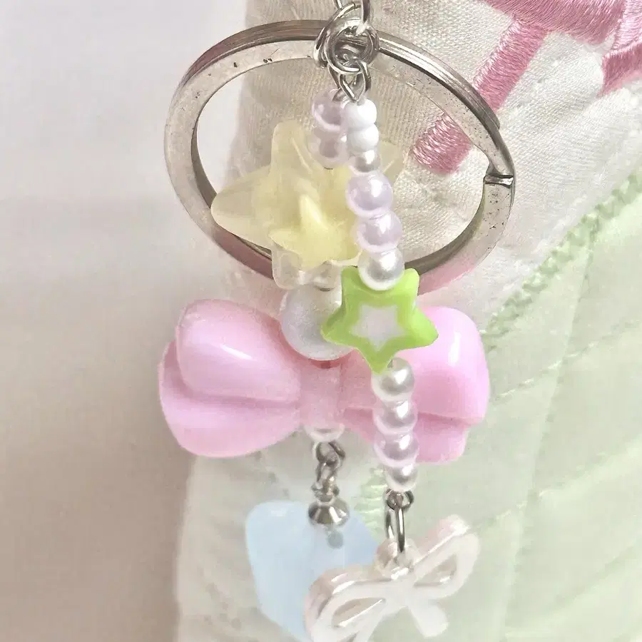 크레용 스타 젤리 키링 crayon jelly keyring