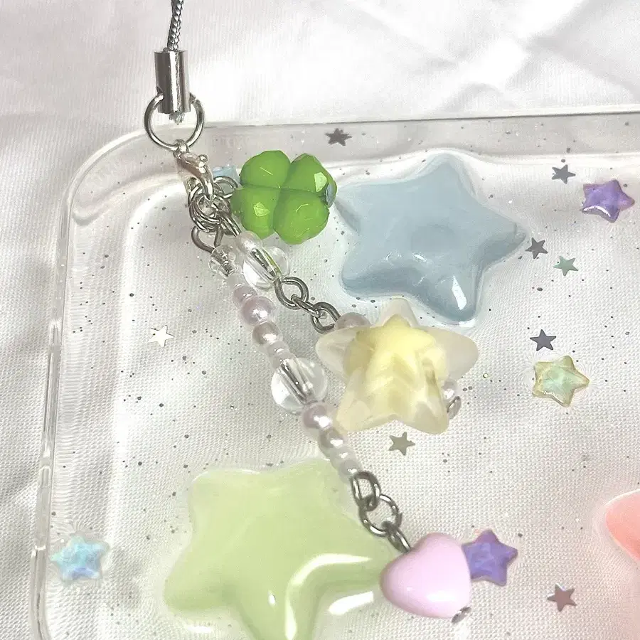 클로버 젤리 스타 키링 clover jelly star keyring