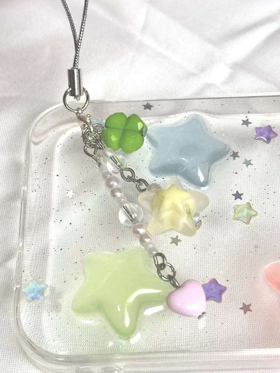 클로버 젤리 스타 키링 clover jelly star keyring