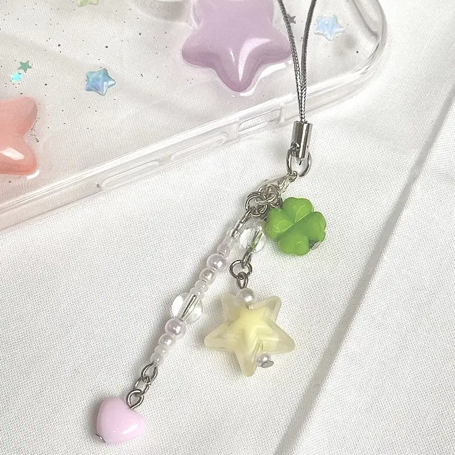 클로버 젤리 스타 키링 clover jelly star keyring