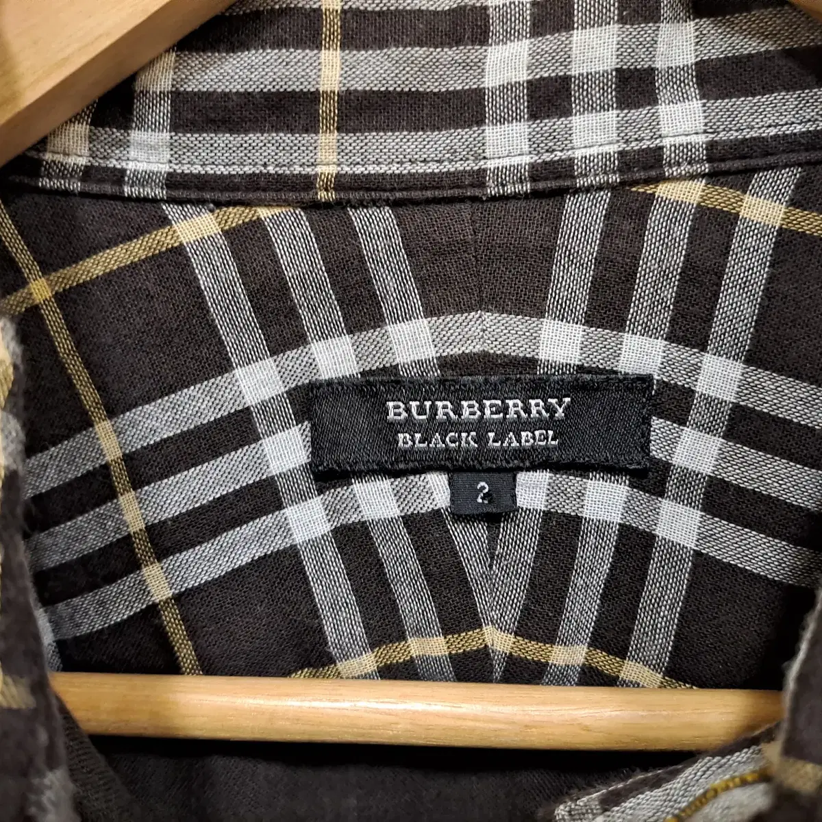 버버리 블랙라벨 체크셔츠(burberry blacklabel)