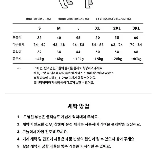 베이컨박스 대형견 우비 비옷 레인자켓 새제품