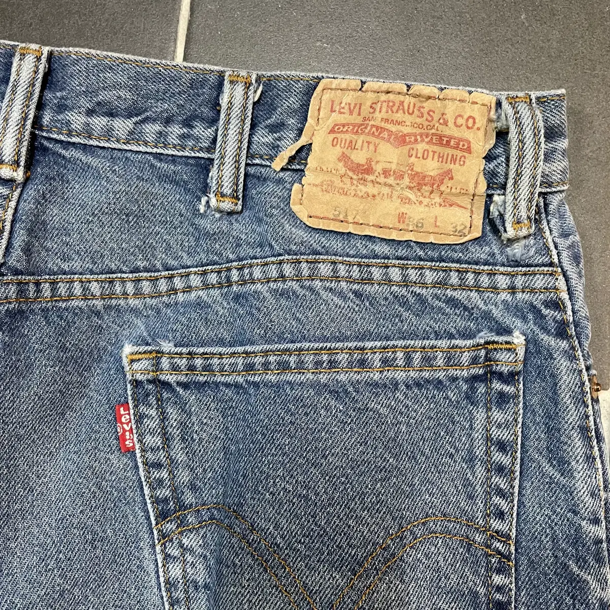 Levis 리바이스 517 부츠컷 데님팬츠