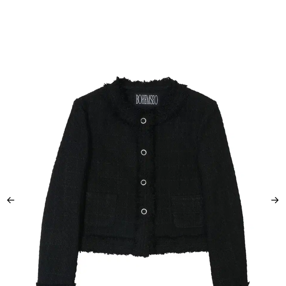 보헤미안서울 트위드 자켓 ROUGH ROUND TWEED JACKET