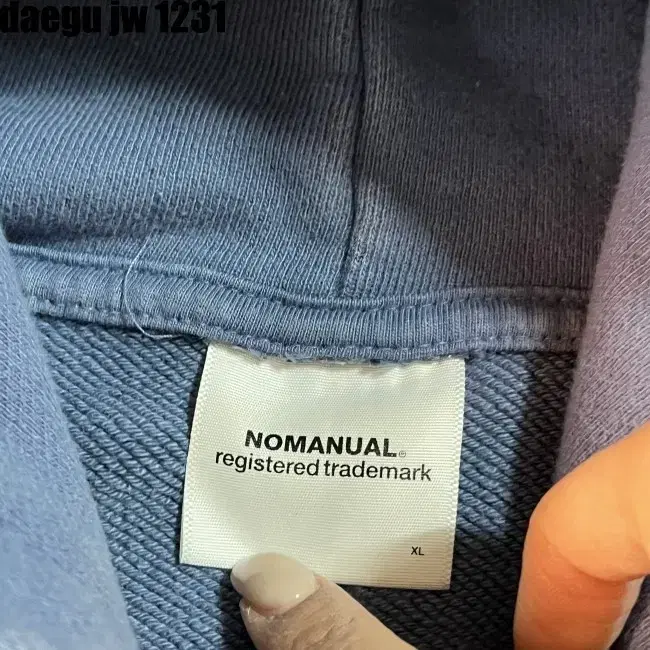 XL NOMANUAL HOODIE 노매뉴얼 후드티