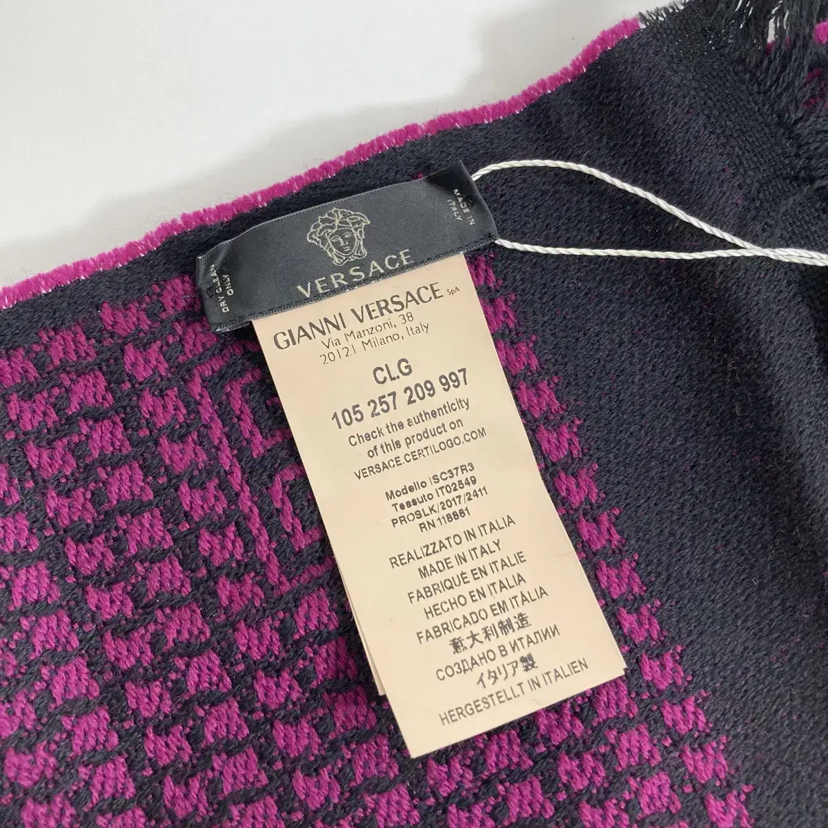 베르사체 머플러 목도리 Versace Scarf