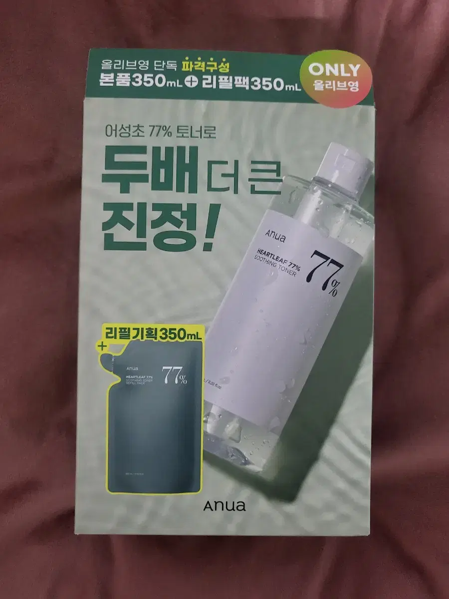 아누아 어성초 수딩 토너 기획 세트 350ml+350ml