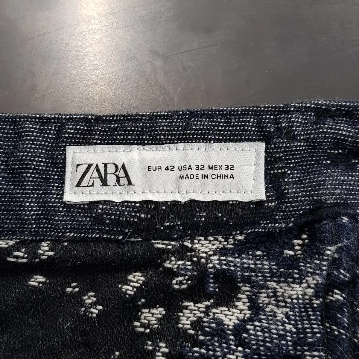 Zara 자라 남성 크랙 패턴 청자켓 셋업 L