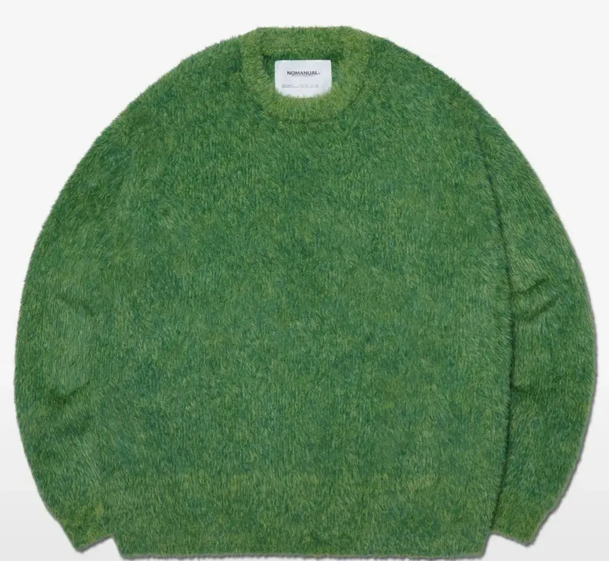 노메뉴얼 CROPPED HAIRY KNIT-GRASS GREEN[M]