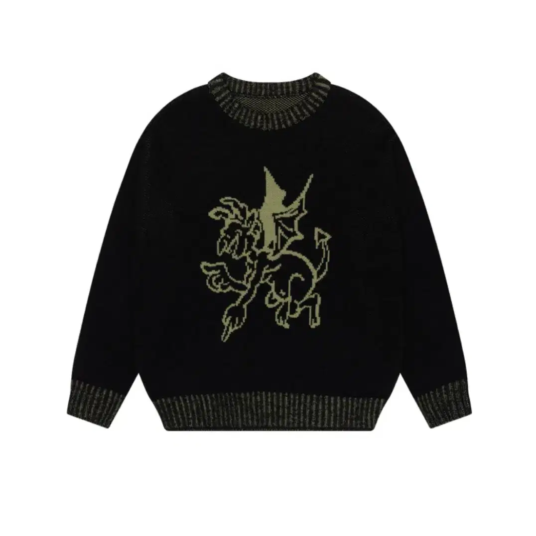 아캄 aakam Devil Jacquard Knit 니트 2사이즈