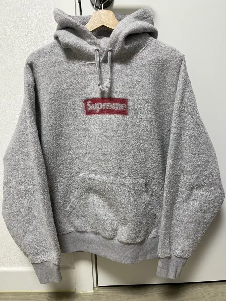 Supreme Inside Out Box Logo Hooded Sweatshirt Heather Grey - 23SS