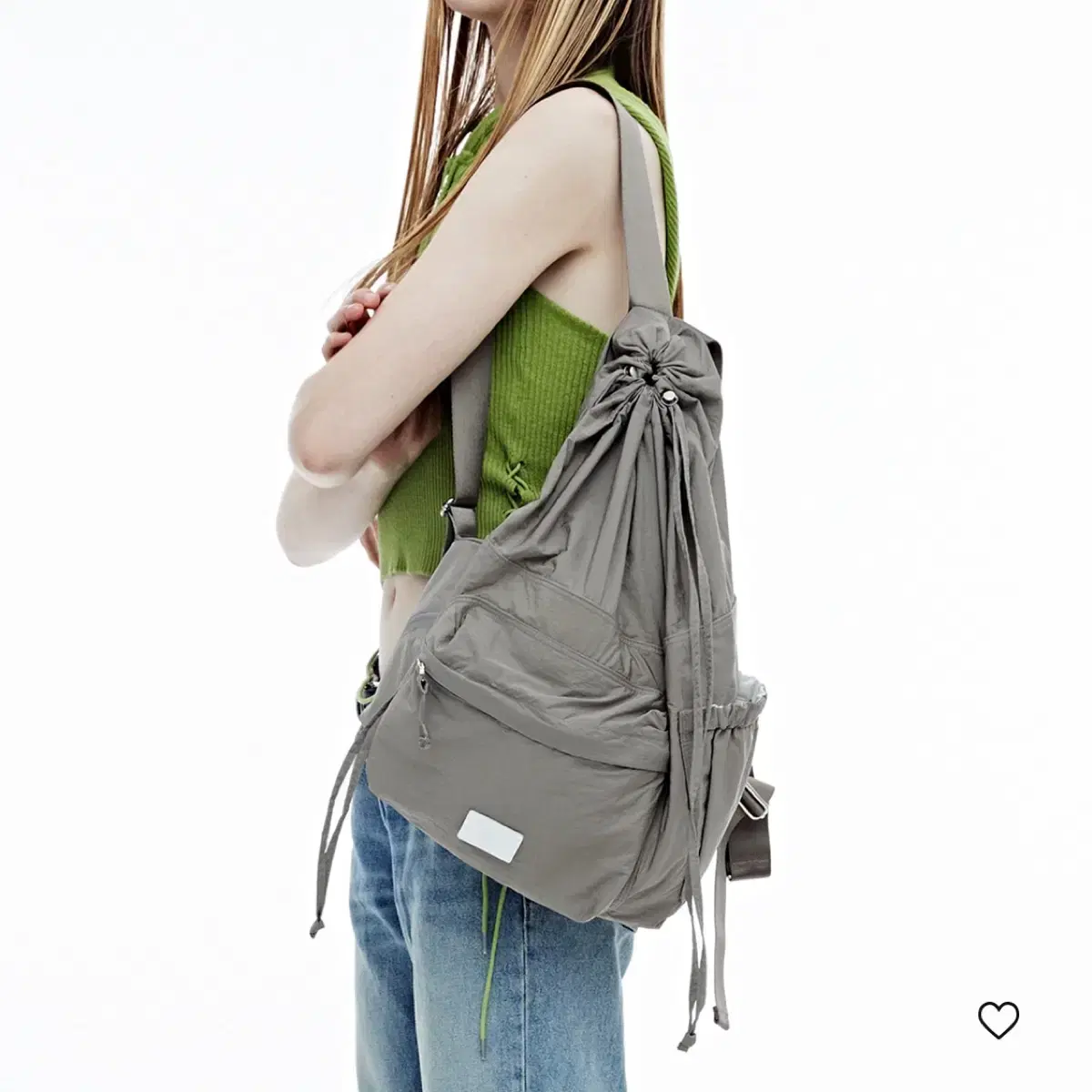 페넥 백팩 DRAWSTRING BACKPACK - GRAYISH BROW