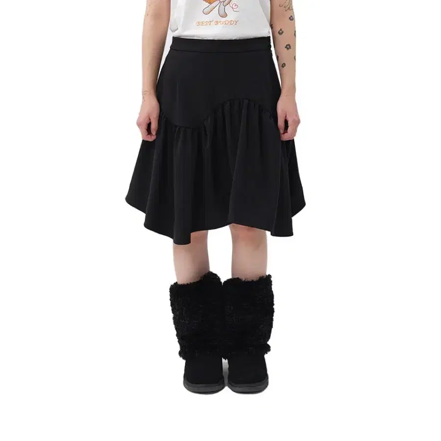 PUPPY SKIRT (BLACK)