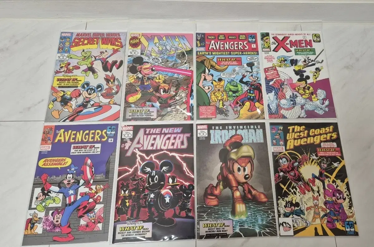 Disney 100 & 16 Marvel Comic Books in Bulk