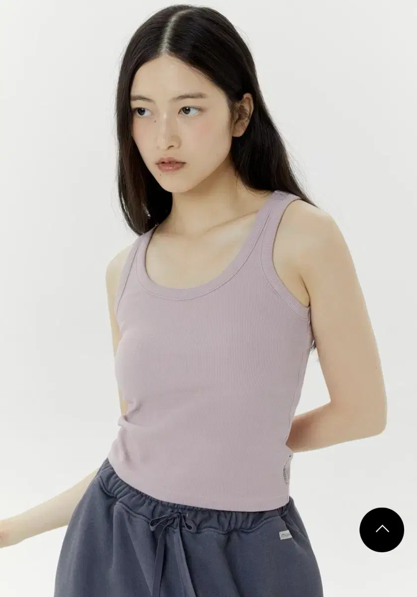 무브웜 solid tank top iris pink M