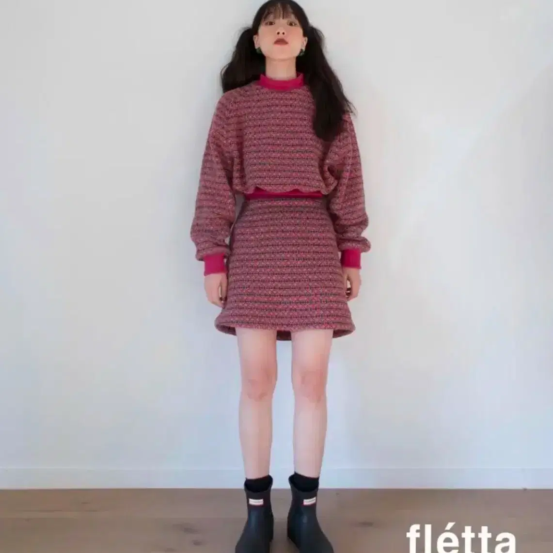 플레따 자카드 셋업 fletta 셋업