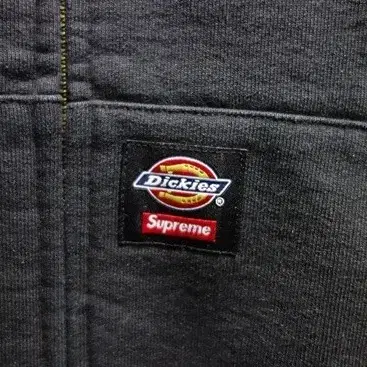 Supreme x Dickies 슈프림 디키즈 퀼티드 라인 후드 블랙 M