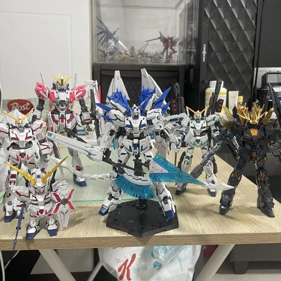 hg rg mg 유니콘 프라모델 가조립 6개 일괄 팜니다