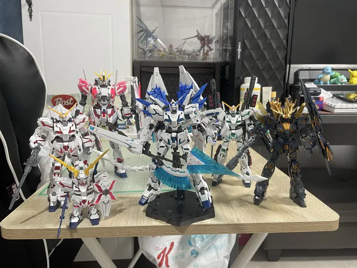 hg rg mg 유니콘 프라모델 가조립 6개일괄  팜니다