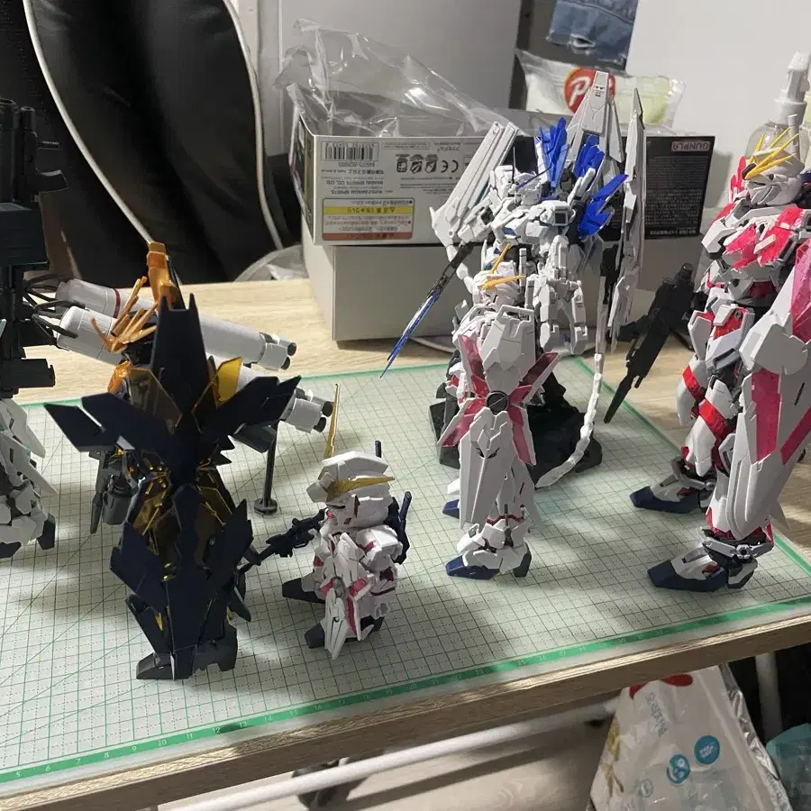 hg rg mg 유니콘 프라모델 가조립 6개 일괄 팜니다