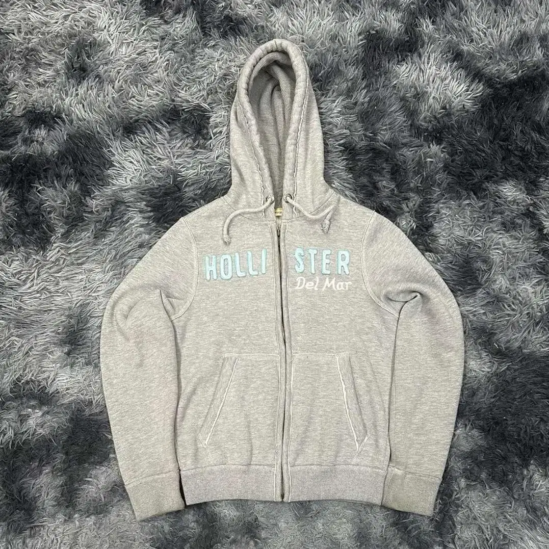 Hollister 홀리스터 그레이올드스쿨 y2k 희귀 후드집업 져지(S)