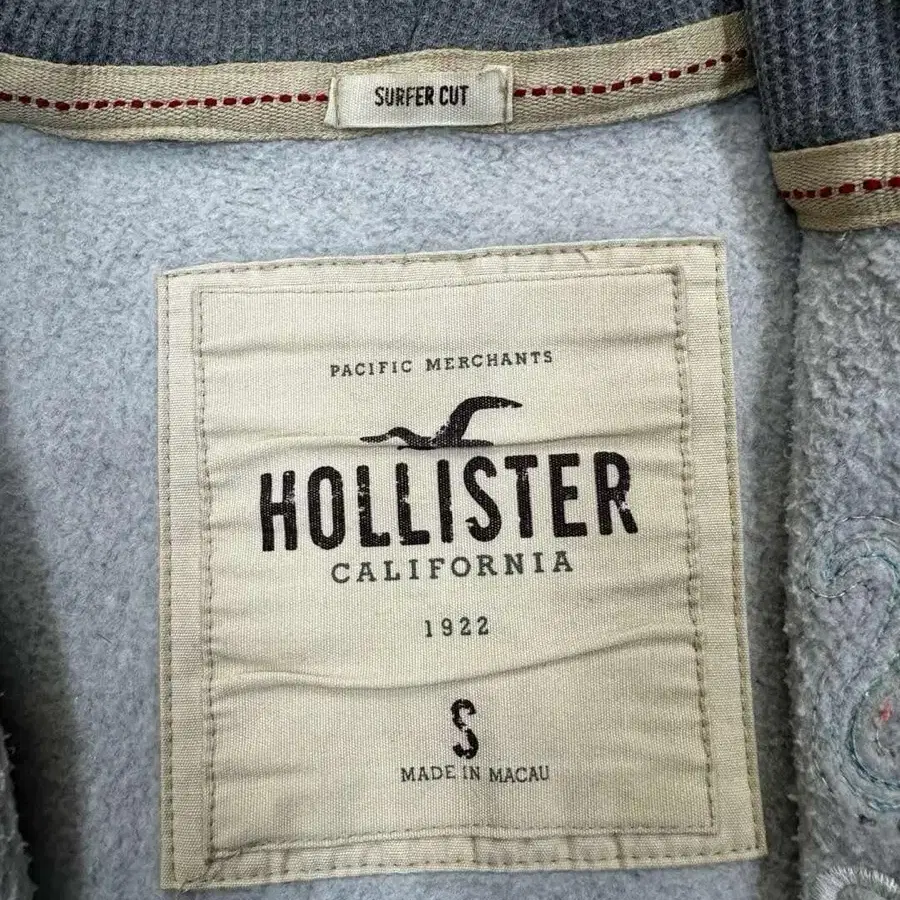 Hollister 홀리스터 그레이올드스쿨 y2k 희귀 후드집업 져지(S)