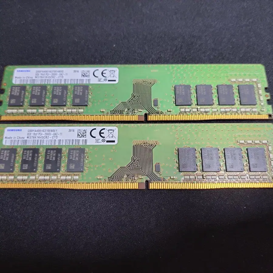 컴퓨터 램 삼성 DDR4 2666V 16GB(8GB 2개)