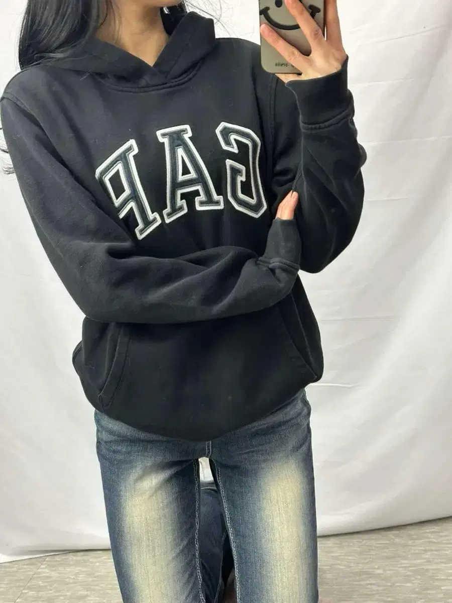 GAP 갭 빅로고 데일리 후드티(M)