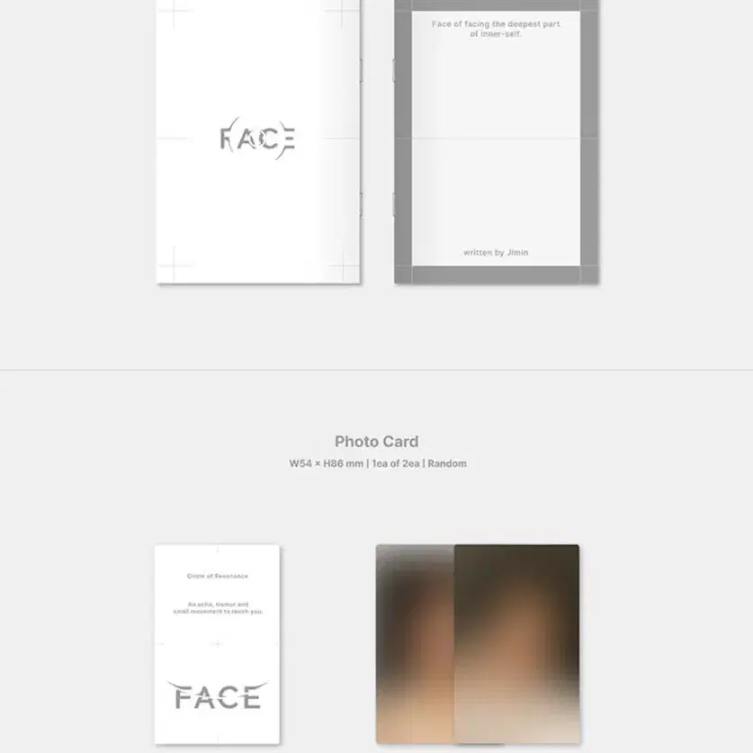 [반값할인2종세트] 지민 - Face