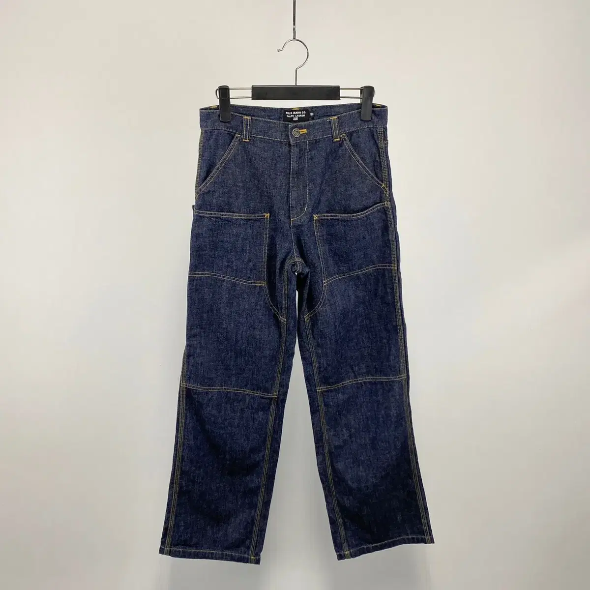 빈티지 POLO JEANS CO 더블니 워크 데님팬츠