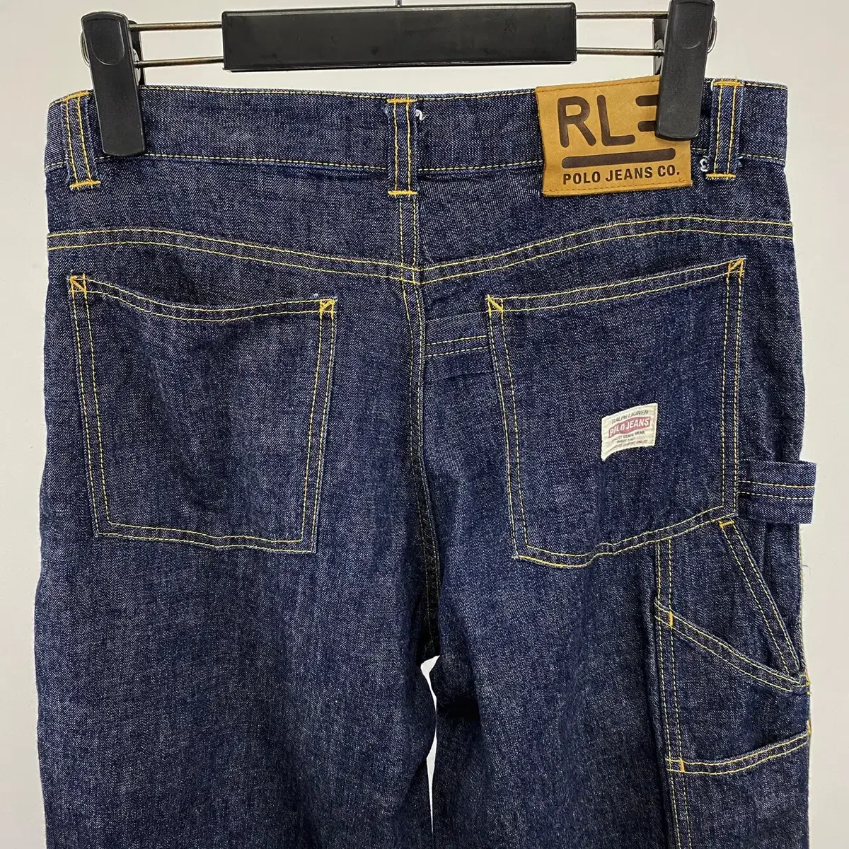 빈티지 POLO JEANS CO 더블니 워크 데님팬츠