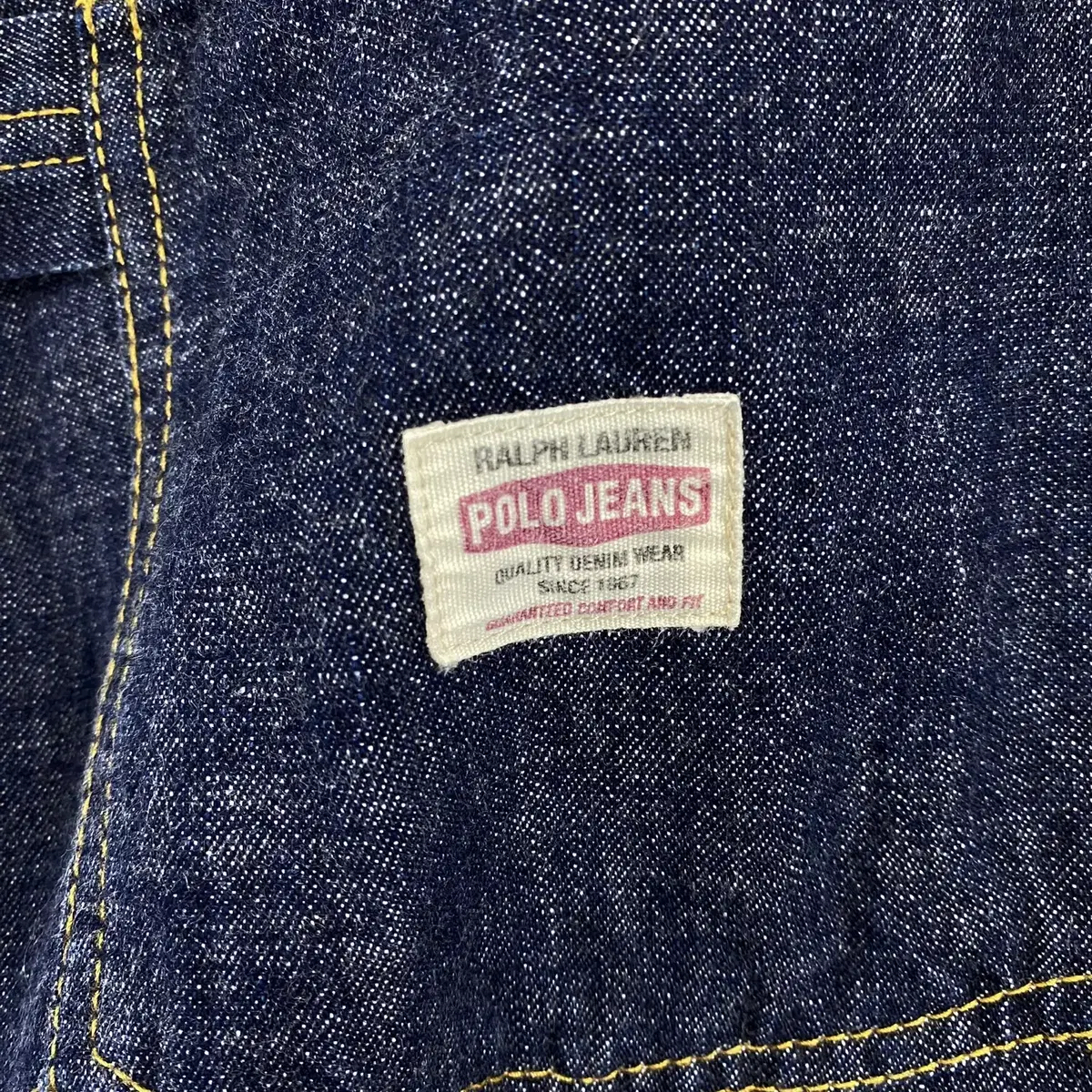 빈티지 POLO JEANS CO 더블니 워크 데님팬츠