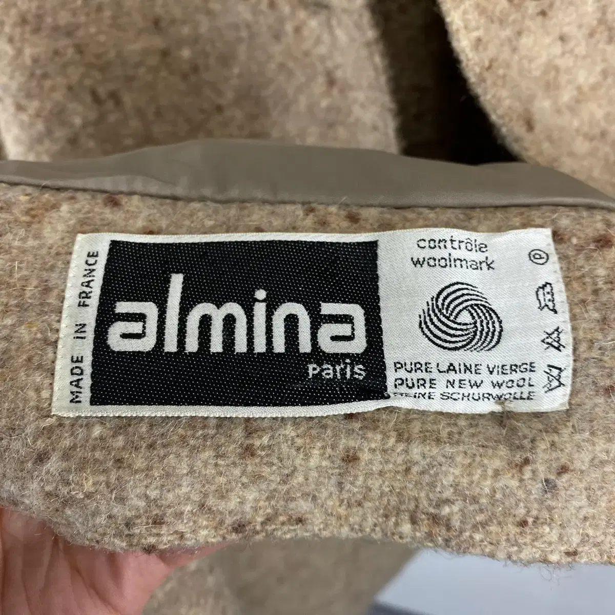 빈티지 ALMINA made in france 믹스 울 코트