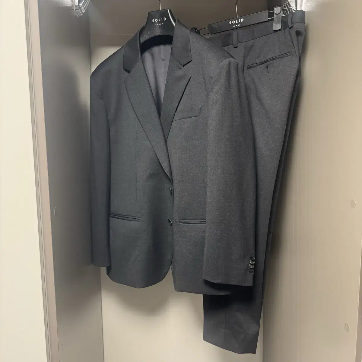 Solid Homme suit for sale (jacket long sleeves, pants long sleeves)